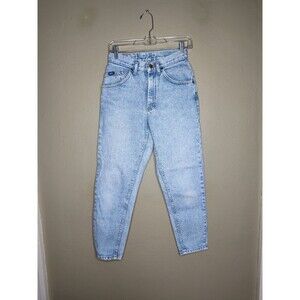 Vintage lee women's jeans size 26 acid wash western slim leg cowboy